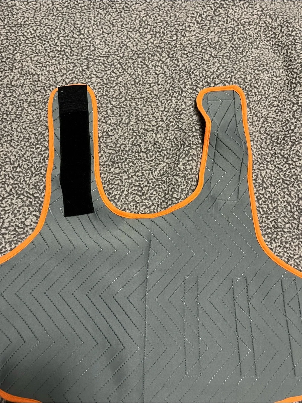 Thundershirt Sport Calming Vest in Gray with Orange Trim